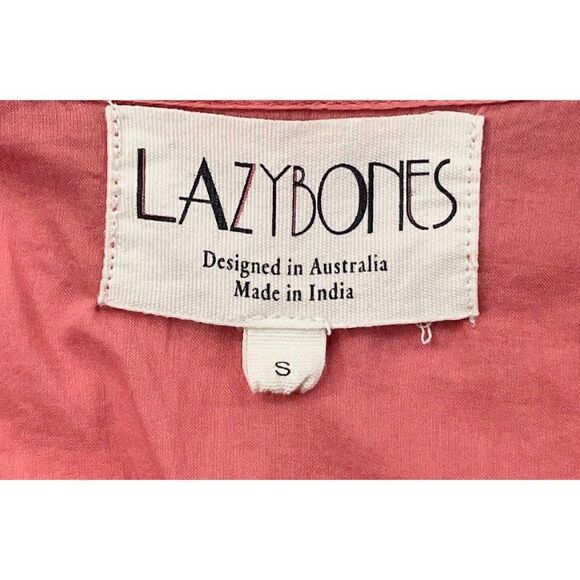 Anthropologie Lazybones Pink Embroidered Dress - Picture 4 of 8